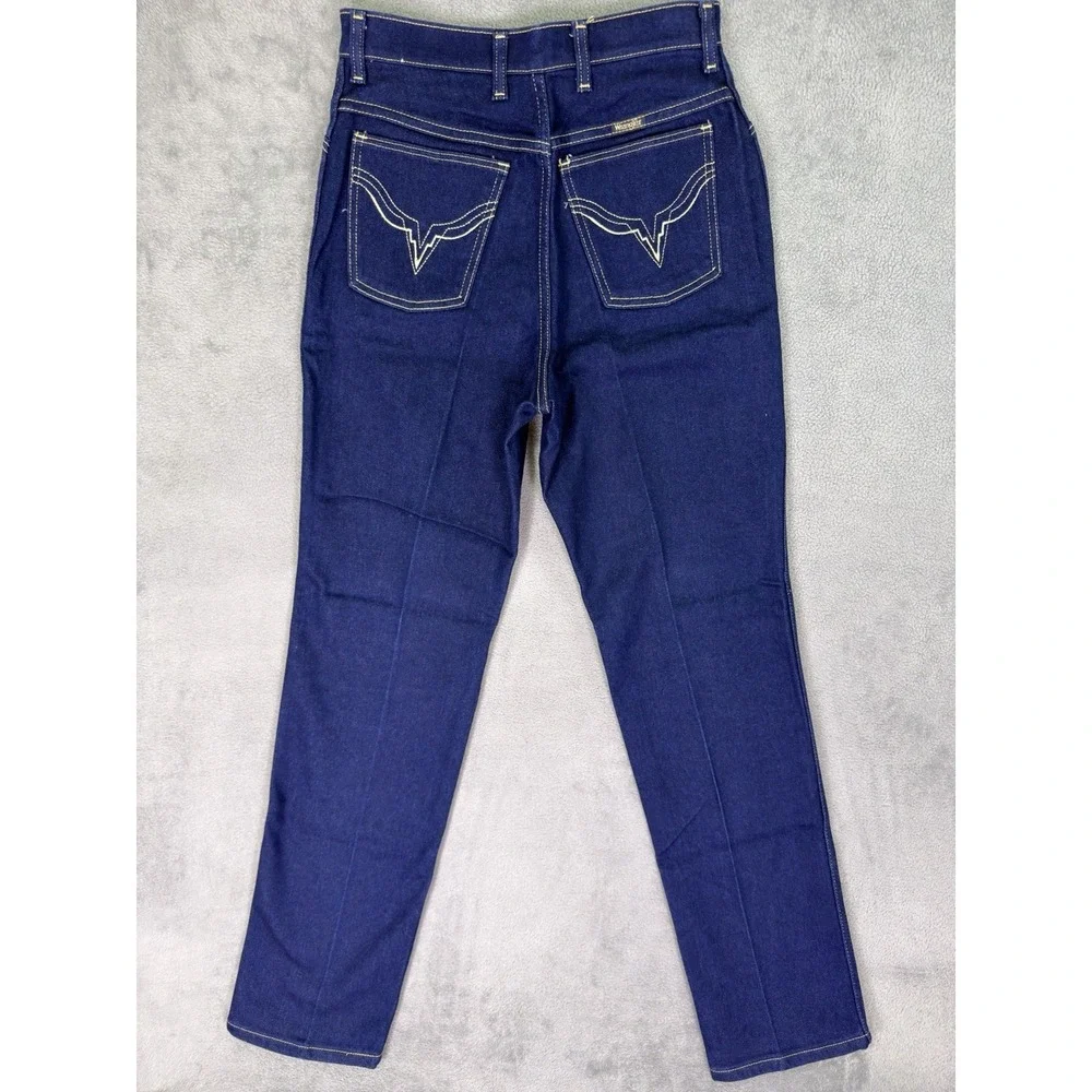 Wrangler Jeans Womens 12Misses Blue Full Fit Straight USA SCOVILL Vintage 80s
